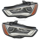 2016 Audi S3 Headlight Assembly Pair 1