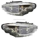 2015 Bmw 328i xDrive Headlight Assembly Pair 1