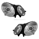 2009 Mercedes Benz E320 Headlight Assembly Pair 1