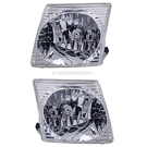 2003 Ford Explorer Sport Headlight Assembly Pair 1