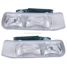 2002 Chevrolet Silverado Headlight Assembly Pair 1