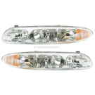 2000 Oldsmobile Alero Headlight Assembly Pair 1