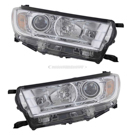 2017 Toyota Highlander Headlight Assembly Pair 1