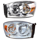 2008 Dodge Ram Trucks Headlight Assembly Pair 1