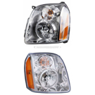 2009 Gmc Yukon XL 2500 Headlight Assembly Pair 1