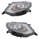 2017 Nissan Rogue Headlight Assembly Pair 1
