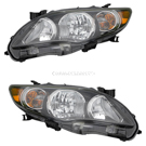 2012 Toyota Corolla Headlight Assembly Pair 1