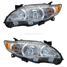 2012 Toyota Corolla Headlight Assembly Pair 1