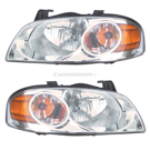 BuyAutoParts Nissan Headlight Assembly - Pair 16-84677A9