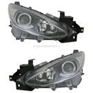 2016 Mazda 3 Headlight Assembly Pair 1