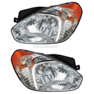 2007 Hyundai Accent Headlight Assembly Pair 1