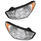 2011 Hyundai Tucson Headlight Assembly Pair 1