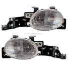 1998 Plymouth Neon Headlight Assembly Pair 1
