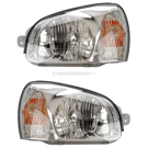2003 Hyundai Santa Fe Headlight Assembly Pair 1
