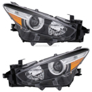 2017 Mazda 3 Headlight Assembly Pair 1