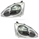 2005 Honda Civic Headlight Assembly Pair 1