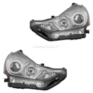 2017 Toyota Prius V Headlight Assembly Pair 1