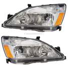 2004 Honda Accord Headlight Assembly Pair 1