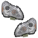2012 Infiniti G37 Headlight Assembly Pair 1