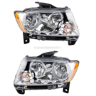 BuyAutoParts Jeep Headlight Assembly - Pair 16-84899A9