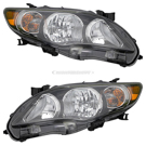 2012 Toyota Corolla Headlight Assembly Pair 1