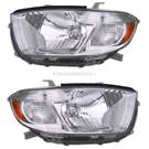 2009 Toyota Highlander Headlight Assembly Pair 1