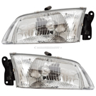 2002 Mazda 626 Headlight Assembly Pair 1
