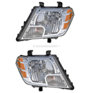 2010 Nissan Frontier Headlight Assembly Pair 1