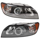 2007 Volvo S40 Headlight Assembly Pair 1