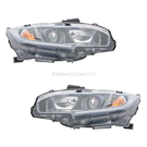 2021 Honda Civic Headlight Assembly Pair 1