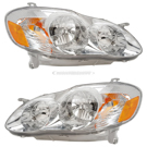 2003 Toyota Corolla Headlight Assembly Pair 1