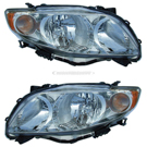 2009 Toyota Corolla Headlight Assembly Pair 1