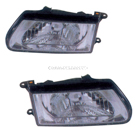 2002 Isuzu Rodeo Sport Headlight Assembly Pair 1