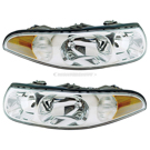 2000 Buick LeSabre Headlight Assembly Pair 1