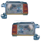 1990 Ford Bronco Headlight Assembly Pair 1