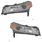 2011 Acura TL Headlight Assembly Pair 1