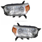 2013 Toyota 4Runner Headlight Assembly Pair 1