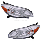 2012 Toyota Matrix Headlight Assembly Pair 1