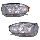 2009 Toyota Highlander Headlight Assembly Pair 1