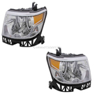 2006 Lincoln Zephyr Headlight Assembly Pair 1