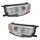 2014 Toyota Highlander Headlight Assembly Pair 1