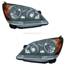 2008 Honda Odyssey Headlight Assembly Pair 1
