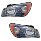 2004 Kia Spectra Headlight Assembly Pair 1