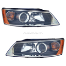 2007 Hyundai Sonata Headlight Assembly Pair 1
