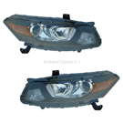 2009 Honda Accord Headlight Assembly Pair 1