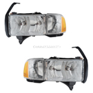 2000 Dodge Ram Trucks Headlight Assembly Pair 1