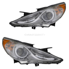 2012 Hyundai Sonata Headlight Assembly Pair 1