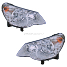 2008 Chrysler Sebring Headlight Assembly Pair 1