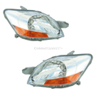 2007 Toyota Yaris Headlight Assembly Pair 1
