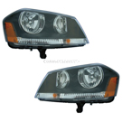 2012 Dodge Avenger Headlight Assembly Pair 1